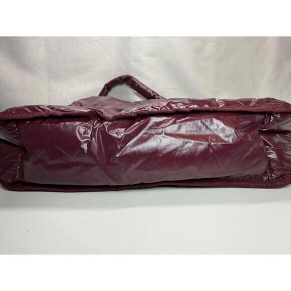 Marc Jacobs Perfect Tote Bag Burgundy Puffer Quilted Nylon Shoulder - Picture 4 of 12